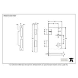 This is an image showing From The Anvil - SS 60mm Backset 72mm Centre - Euro Sashlock available from T.H Wiggans Architectural Ironmongery in Kendal, quick delivery and discounted prices