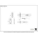 This is an image showing From The Anvil - SSS 5" Heavy Duty Tubular Deadbolt available from T.H Wiggans Architectural Ironmongery in Kendal, quick delivery and discounted prices