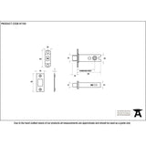 This is an image showing From The Anvil - SSS 2.5" Heavy Duty Tubular Deadbolt available from T.H Wiggans Architectural Ironmongery in Kendal, quick delivery and discounted prices