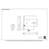 This is an image showing From The Anvil - Black 5" Horizontal Latch available from T.H Wiggans Architectural Ironmongery in Kendal, quick delivery and discounted prices