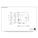This is an image showing From The Anvil - Black 5" Horizontal 3 Lever Sash Lock available from T.H Wiggans Architectural Ironmongery in Kendal, quick delivery and discounted prices