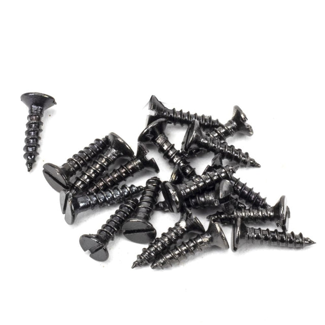 This is an image showing From The Anvil - Dark Stainless Steel 4x?" Countersunk Screws (25) available from T.H Wiggans Architectural Ironmongery in Kendal, quick delivery and discounted prices