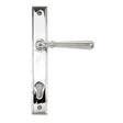 This is an image of From The Anvil - Polished Chrome Newbury Slimline Lever Espag. Lock Set available to order from T.H Wiggans Architectural Ironmongery in Kendal, quick delivery and discounted prices.