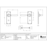 This is an image showing From The Anvil - Polished Chrome Newbury Lever Bathroom Set available from trade door handles, quick delivery and discounted prices