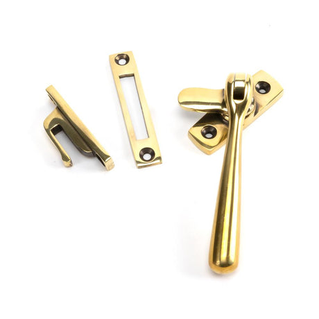 This is an image showing From The Anvil - Aged Brass Locking Newbury Fastener available from T.H Wiggans Architectural Ironmongery in Kendal, quick delivery and discounted prices