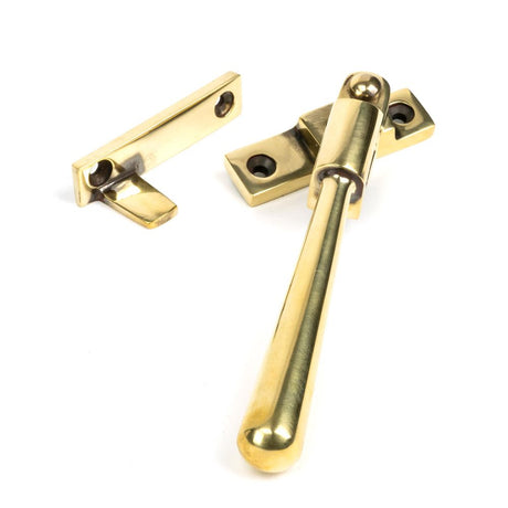 This is an image showing From The Anvil - Aged Brass Night-Vent Locking Newbury Fastener available from T.H Wiggans Architectural Ironmongery in Kendal, quick delivery and discounted prices