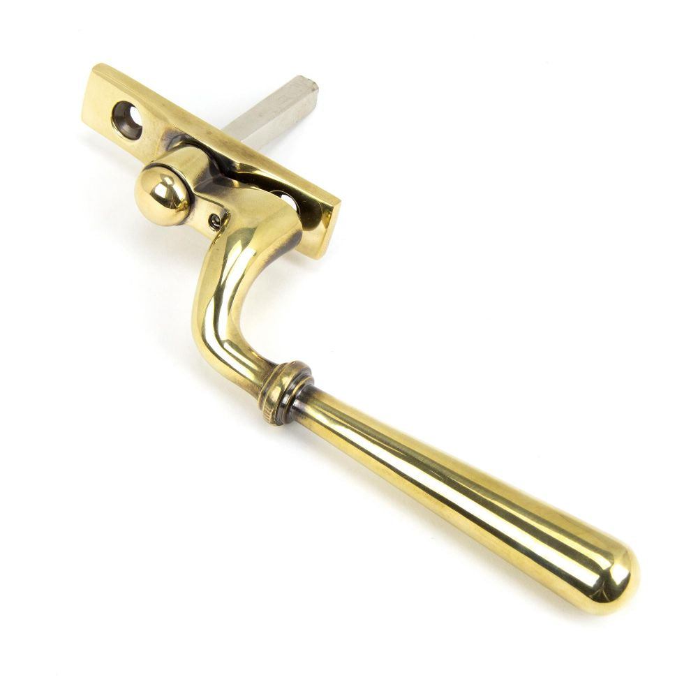 This is an image showing From The Anvil - Aged Brass Newbury Espag - LH available from T.H Wiggans Architectural Ironmongery in Kendal, quick delivery and discounted prices