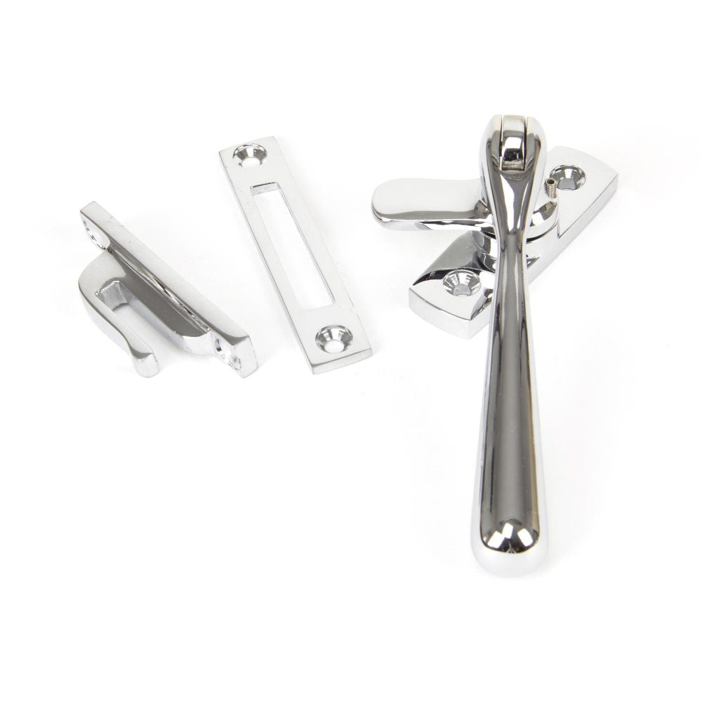 This is an image showing From The Anvil - Polished Chrome Locking Newbury Fastener available from T.H Wiggans Architectural Ironmongery in Kendal, quick delivery and discounted prices