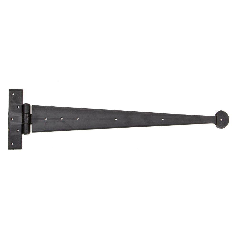 This is an image showing From The Anvil - External Beeswax 22" Penny End T Hinge (pair) available from T.H Wiggans Architectural Ironmongery in Kendal, quick delivery and discounted prices