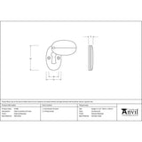 This is an image showing From The Anvil - External Beeswax Oval Escutcheon & Cover available from trade door handles, quick delivery and discounted prices