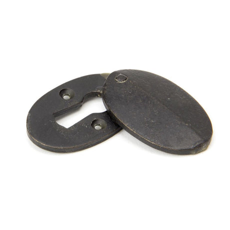 This is an image of From The Anvil - External Beeswax Oval Escutcheon & Cover available to order from T.H Wiggans Architectural Ironmongery in Kendal, quick delivery and discounted prices.