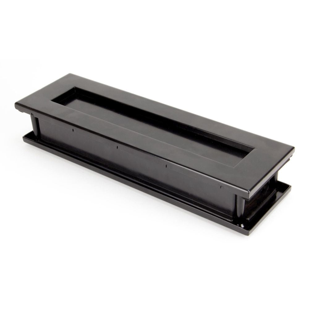 This is an image of From The Anvil - Black Traditional Letterbox 315 x 92mm available to order from T.H Wiggans Architectural Ironmongery in Kendal, quick delivery and discounted prices.