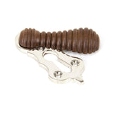 This is an image of From The Anvil - Rosewood & Polished Nickel Beehive Escutcheon available to order from T.H Wiggans Architectural Ironmongery in Kendal, quick delivery and discounted prices.