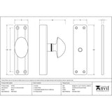 This is an image showing From The Anvil - Black knob for Cremone Bolt available from trade door handles, quick delivery and discounted prices