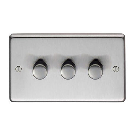 This is an image showing From The Anvil - SSS Triple LED Dimmer Switch available from T.H Wiggans Architectural Ironmongery in Kendal, quick delivery and discounted prices