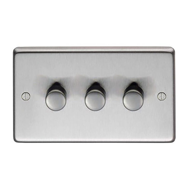 This is an image showing From The Anvil - SSS Triple LED Dimmer Switch available from T.H Wiggans Architectural Ironmongery in Kendal, quick delivery and discounted prices
