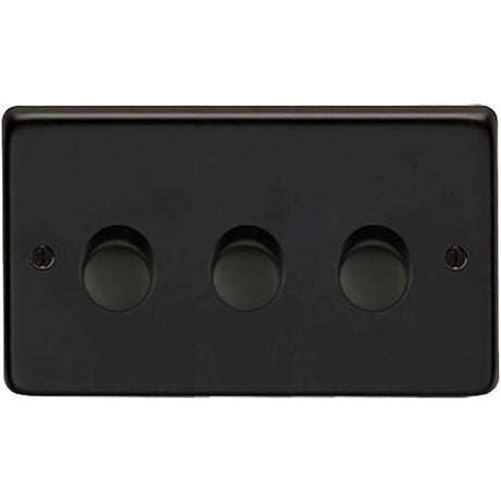 This is an image showing From The Anvil - MB Triple LED Dimmer Switch available from T.H Wiggans Architectural Ironmongery in Kendal, quick delivery and discounted prices