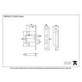 This is an image showing From The Anvil - SS 3" 5 Lever BS Sashlock KA available from T.H Wiggans Architectural Ironmongery in Kendal, quick delivery and discounted prices