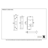 This is an image showing From The Anvil - SSS 2.5" Euro Profile Dead Lock available from T.H Wiggans Architectural Ironmongery in Kendal, quick delivery and discounted prices