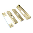This is an image showing From The Anvil - PVD 1/2" Euro Dead Lock Rebate Kit available from T.H Wiggans Architectural Ironmongery in Kendal, quick delivery and discounted prices