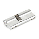 This is an image showing From The Anvil - Satin Chrome 35/45 Euro Cylinder available from T.H Wiggans Architectural Ironmongery in Kendal, quick delivery and discounted prices