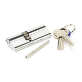 This is an image showing From The Anvil - Polished Chrome 35/45 Euro Cylinder available from T.H Wiggans Architectural Ironmongery in Kendal, quick delivery and discounted prices