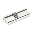 This is an image showing From The Anvil - Polished Chrome 35/45 Euro Cylinder available from T.H Wiggans Architectural Ironmongery in Kendal, quick delivery and discounted prices