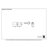 This is an image showing From The Anvil - Black 30/35 6pin Euro Cylinder KA available from T.H Wiggans Architectural Ironmongery in Kendal, quick delivery and discounted prices