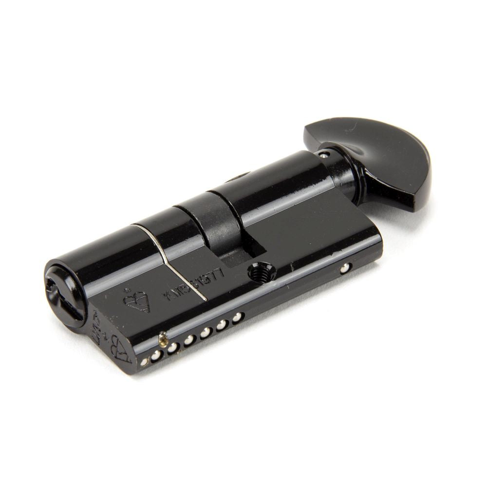This is an image showing From The Anvil - Black 30T/35 6pin Euro Cylinder/Thumbturn available from T.H Wiggans Architectural Ironmongery in Kendal, quick delivery and discounted prices