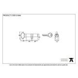 This is an image showing From The Anvil - Satin Chrome 30/30 Euro Cylinder/Thumbturn available from T.H Wiggans Architectural Ironmongery in Kendal, quick delivery and discounted prices