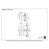 This is an image showing From The Anvil - Bright Zinc Plated Espag Keep Set - 57mm Door available from T.H Wiggans Architectural Ironmongery in Kendal, quick delivery and discounted prices