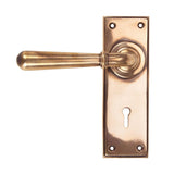 This is an image of From The Anvil - Polished Bronze Newbury Lever Lock Set available to order from T.H Wiggans Architectural Ironmongery in Kendal, quick delivery and discounted prices.