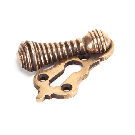 This is an image of From The Anvil - Polished Bronze Beehive Escutcheon available to order from T.H Wiggans Architectural Ironmongery in Kendal, quick delivery and discounted prices.