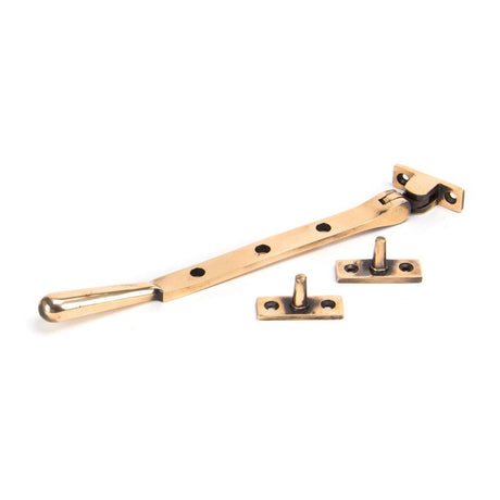 This is an image showing From The Anvil - Polished Bronze 8" Newbury Stay available from T.H Wiggans Architectural Ironmongery in Kendal, quick delivery and discounted prices