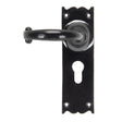 This is an image of From The Anvil - Black Cottage Lever Euro Lock Set available to order from T.H Wiggans Architectural Ironmongery in Kendal, quick delivery and discounted prices.