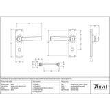 This is an image showing From The Anvil - Satin Chrome Straight Lever Bathroom Set available from trade door handles, quick delivery and discounted prices