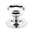 This is an image of From The Anvil - Polished Chrome Round Centre Door Knob available to order from T.H Wiggans Architectural Ironmongery in Kendal, quick delivery and discounted prices.