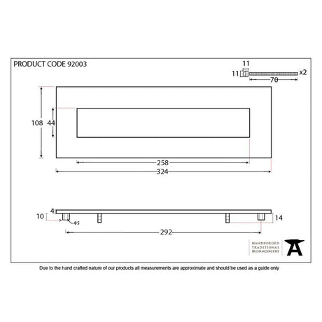 This is an image showing From The Anvil - Satin Chrome Large Letter Plate available from trade door handles, quick delivery and discounted prices