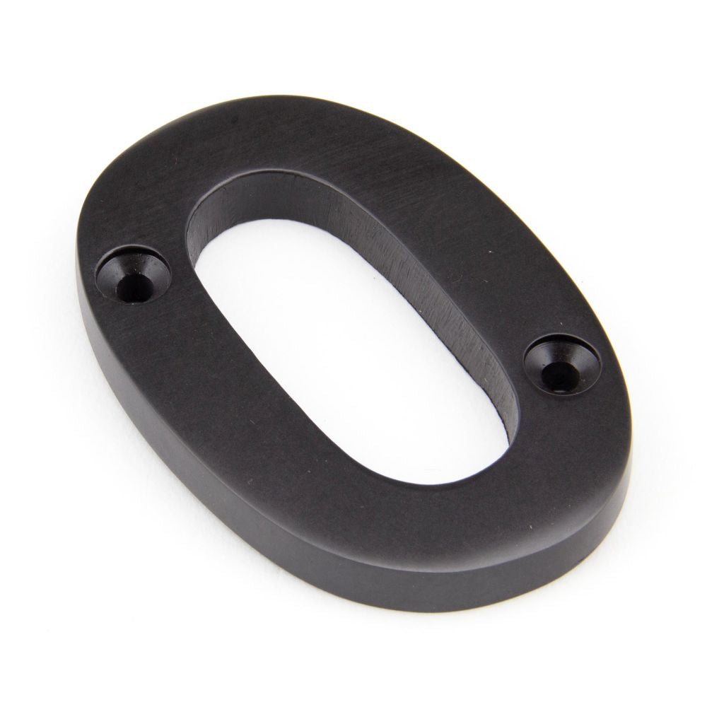 This is an image of From The Anvil - Aged Bronze Numeral 0 available to order from T.H Wiggans Architectural Ironmongery in Kendal, quick delivery and discounted prices.