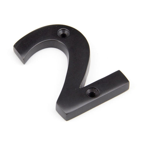 This is an image of From The Anvil - Aged Bronze Numeral 2 available to order from T.H Wiggans Architectural Ironmongery in Kendal, quick delivery and discounted prices.