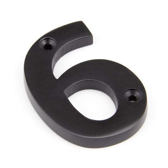 This is an image of From The Anvil - Aged Bronze Numeral 6 available to order from T.H Wiggans Architectural Ironmongery in Kendal, quick delivery and discounted prices.