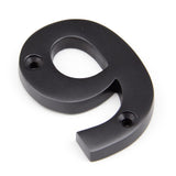 This is an image of From The Anvil - Aged Bronze Numeral 9 available to order from T.H Wiggans Architectural Ironmongery in Kendal, quick delivery and discounted prices.