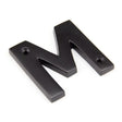 This is an image of From The Anvil - Aged Bronze Letter M available to order from T.H Wiggans Architectural Ironmongery in Kendal, quick delivery and discounted prices.