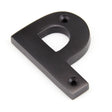 This is an image of From The Anvil - Aged Bronze Letter P available to order from T.H Wiggans Architectural Ironmongery in Kendal, quick delivery and discounted prices.