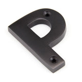 This is an image of From The Anvil - Aged Bronze Letter P available to order from T.H Wiggans Architectural Ironmongery in Kendal, quick delivery and discounted prices.