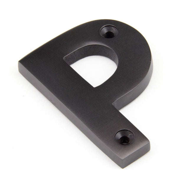 This is an image of From The Anvil - Aged Bronze Letter P available to order from T.H Wiggans Architectural Ironmongery in Kendal, quick delivery and discounted prices.