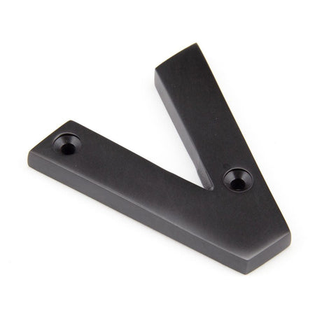 This is an image of From The Anvil - Aged Bronze Letter V available to order from T.H Wiggans Architectural Ironmongery in Kendal, quick delivery and discounted prices.