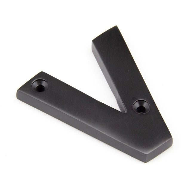 This is an image of From The Anvil - Aged Bronze Letter V available to order from T.H Wiggans Architectural Ironmongery in Kendal, quick delivery and discounted prices.