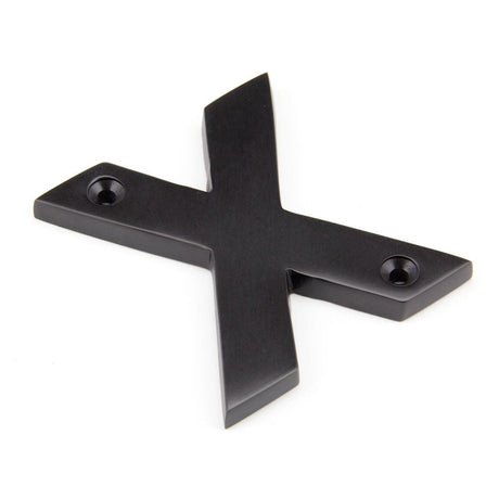 This is an image of From The Anvil - Aged Bronze Letter X available to order from T.H Wiggans Architectural Ironmongery in Kendal, quick delivery and discounted prices.