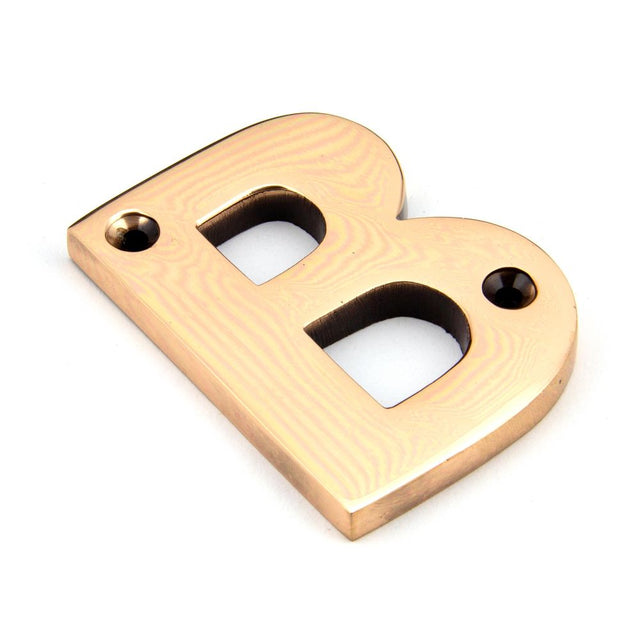 This is an image of From The Anvil - Polished Bronze Letter B available to order from T.H Wiggans Architectural Ironmongery in Kendal, quick delivery and discounted prices.